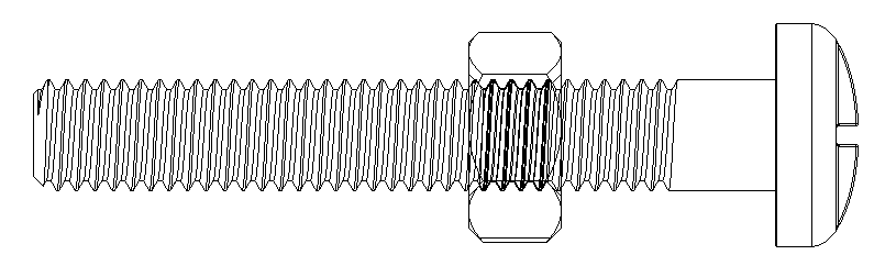 M6 x 1.0螺母和螺栓